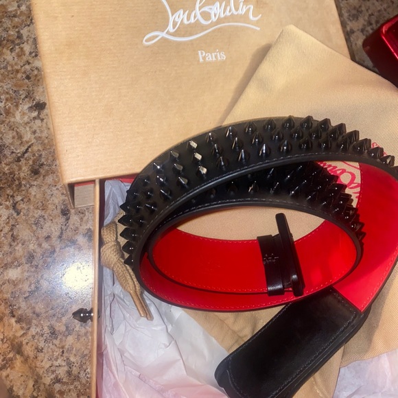 louboutin belt mens